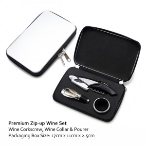 Premium Zip-up Wine Set